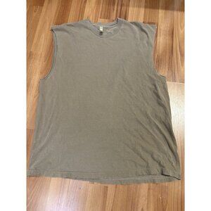 American Apparel Sleeveless T Shirt Cut Off 1301 Tee